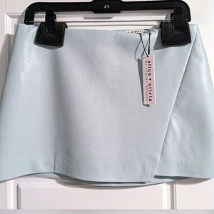 COPY - Alice + Olivia Lillia Faux Leather Crossover Skirt